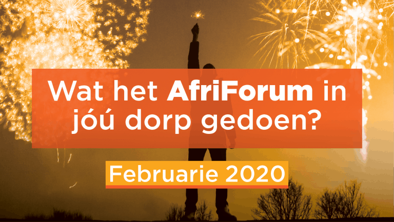 AFRIFORUM-SUKSESSE: FEBRUARIE 2020