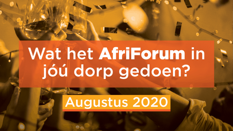 AFRIFORUM-SUKSESSE: AUGUSTUS 2020