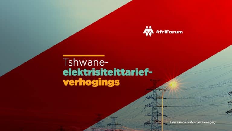 AfriForum rig skrywe aan Nersa nadat Tshwane-metro sy plig versuim