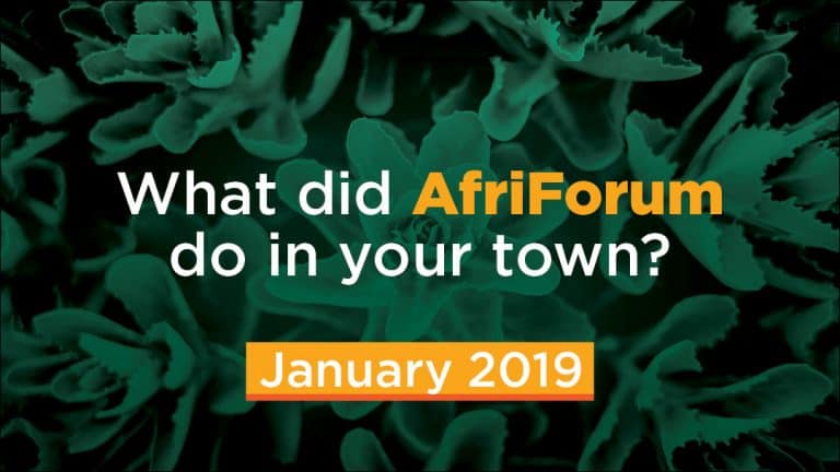Afriforum- Success: Januarie 2019
