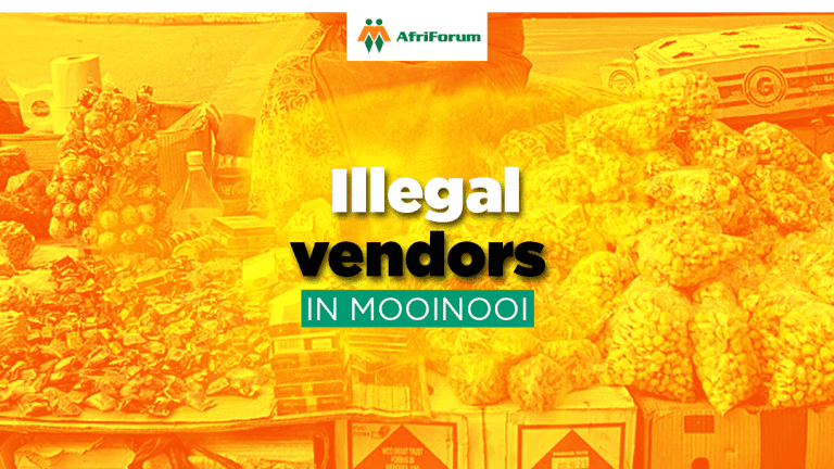 Illegal vendors in Mooinooi