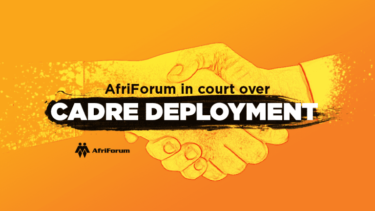 AfriForum in court over cadre deployment