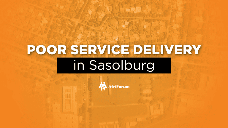 Poor service delivery in Sasolburg