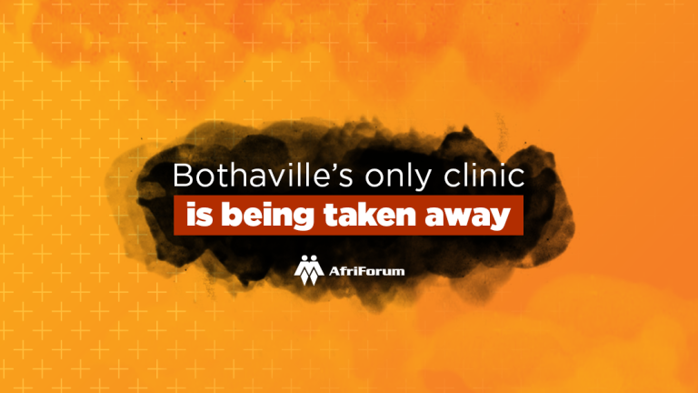 Bothaville’s only clinic is being taken away.