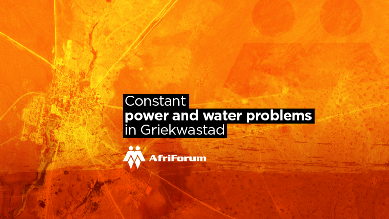 Constant power and water problems in Griekwastad